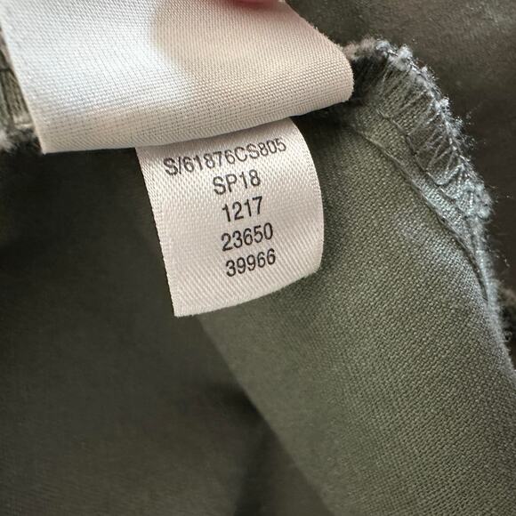 Style & Co. Hooded Utility Jacket WMNS M Green Long Sleeve Zip Up Button Pockets - Picture 9 of 10